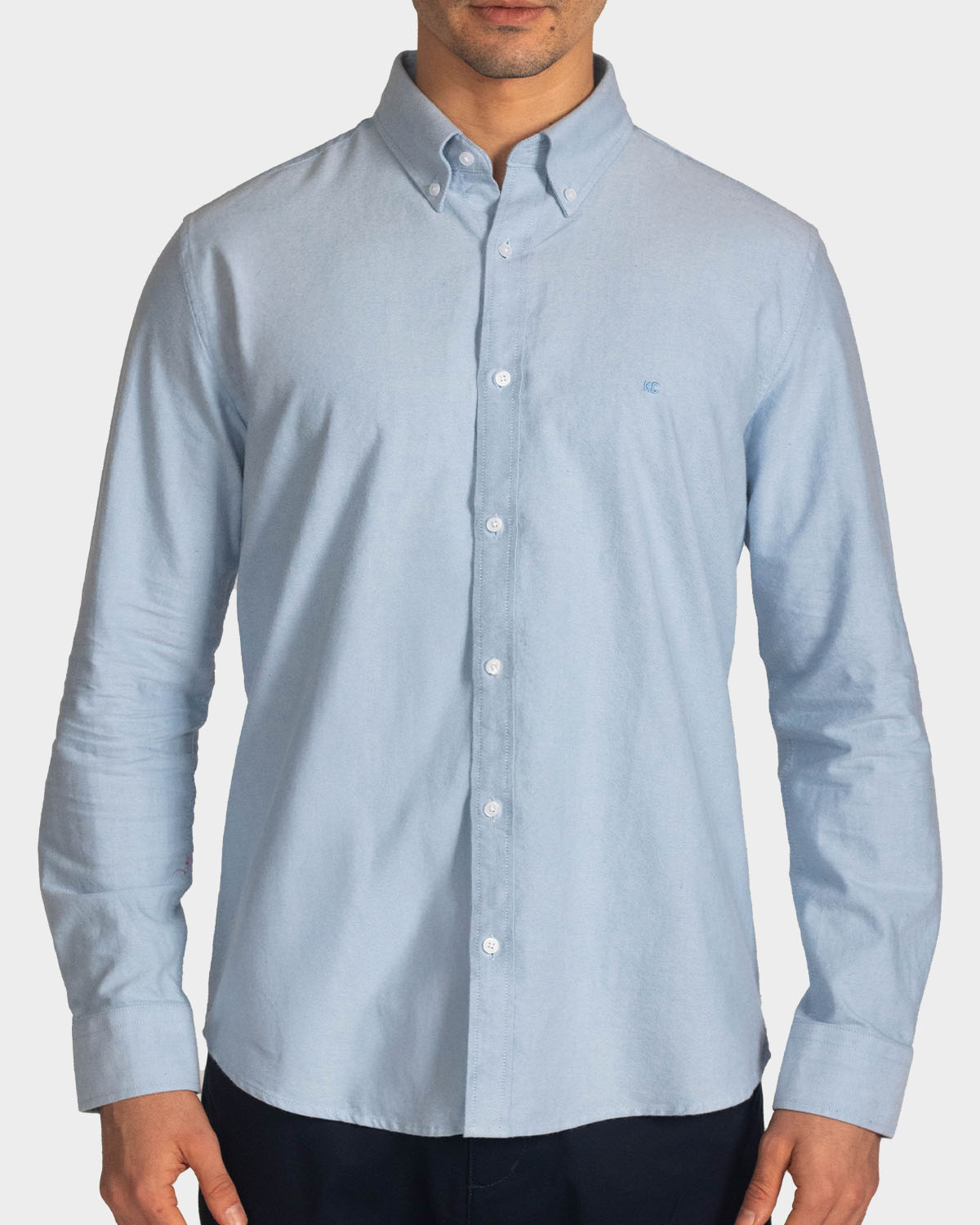 Camisa manga larga fondo entero para hombre