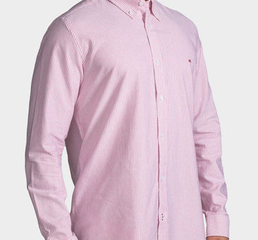 Camisa manga larga a rayas para hombre