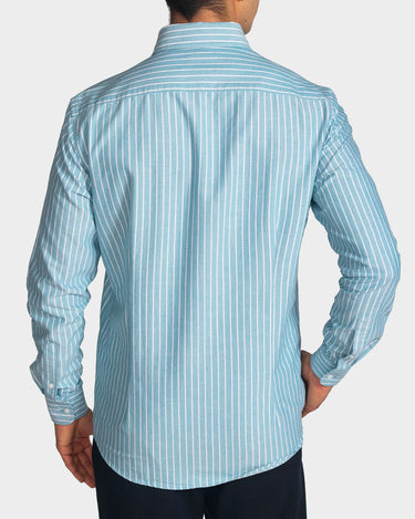 Camisa manga larga a rayas para hombre