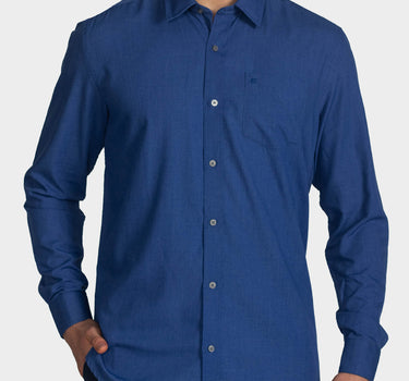 Camisa manga larga fondo entero para hombre