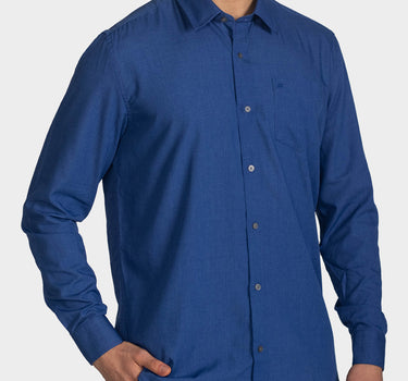 Camisa manga larga fondo entero para hombre
