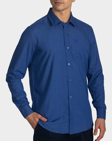 Camisa manga larga fondo entero para hombre