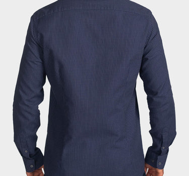 Camisa manga larga a cuadros para hombre