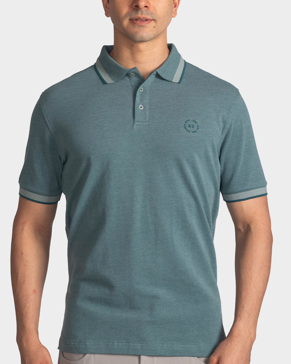 Polo fondo entero para hombre deep-sea