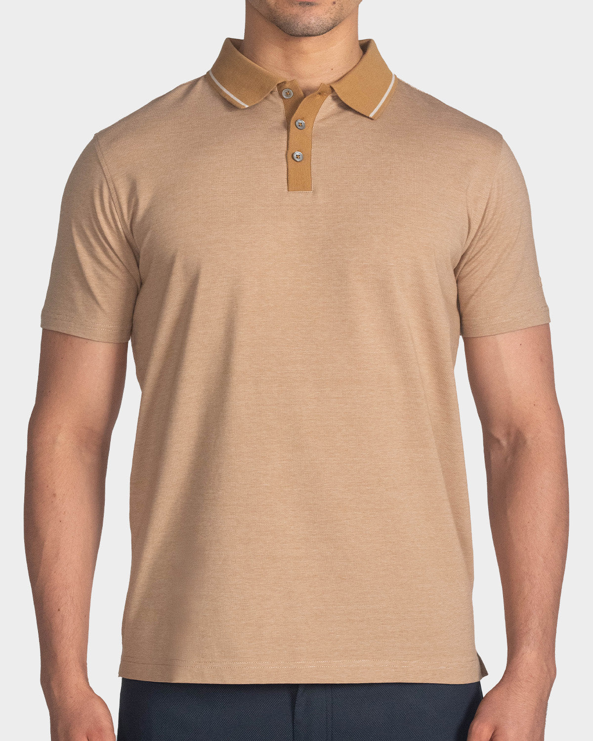 Polo fondo entero para hombre