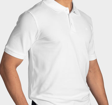 Polo fondo entero para hombre white