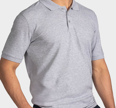Polo fondo entero para hombre silver