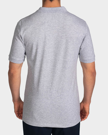 Polo fondo entero para hombre silver