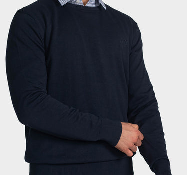 Suéter para hombre cuello redondo