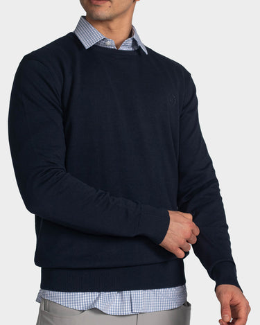 Suéter para hombre cuello redondo