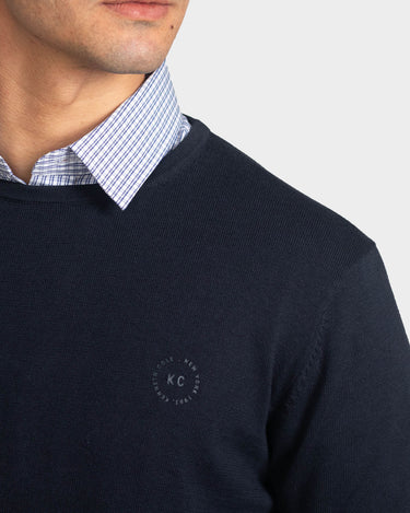Suéter para hombre cuello redondo