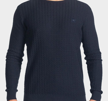 Suéter fondo entero para hombre navy
