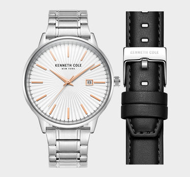 Reloj con manilla metalica para hombre
