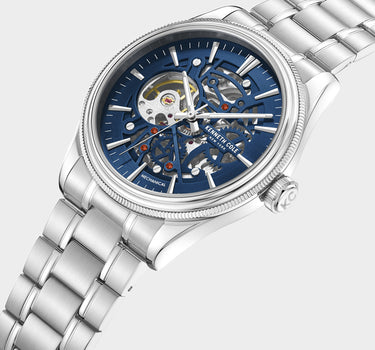 Reloj con manilla metalica para hombre