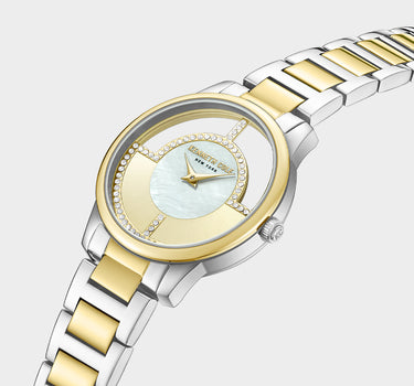 Reloj con manilla metalica para mujer