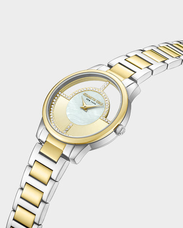 Reloj con manilla metalica para mujer