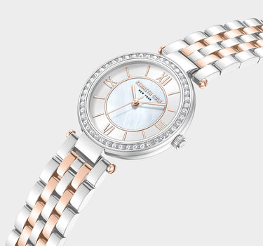Reloj con manilla metalica para mujer
