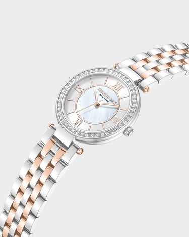 Reloj con manilla metalica para mujer