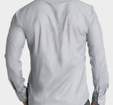 Camisa manga larga a cuadros para hombre
