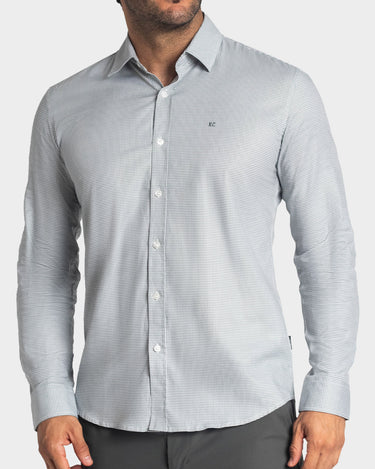 Camisa manga larga a cuadros para hombre