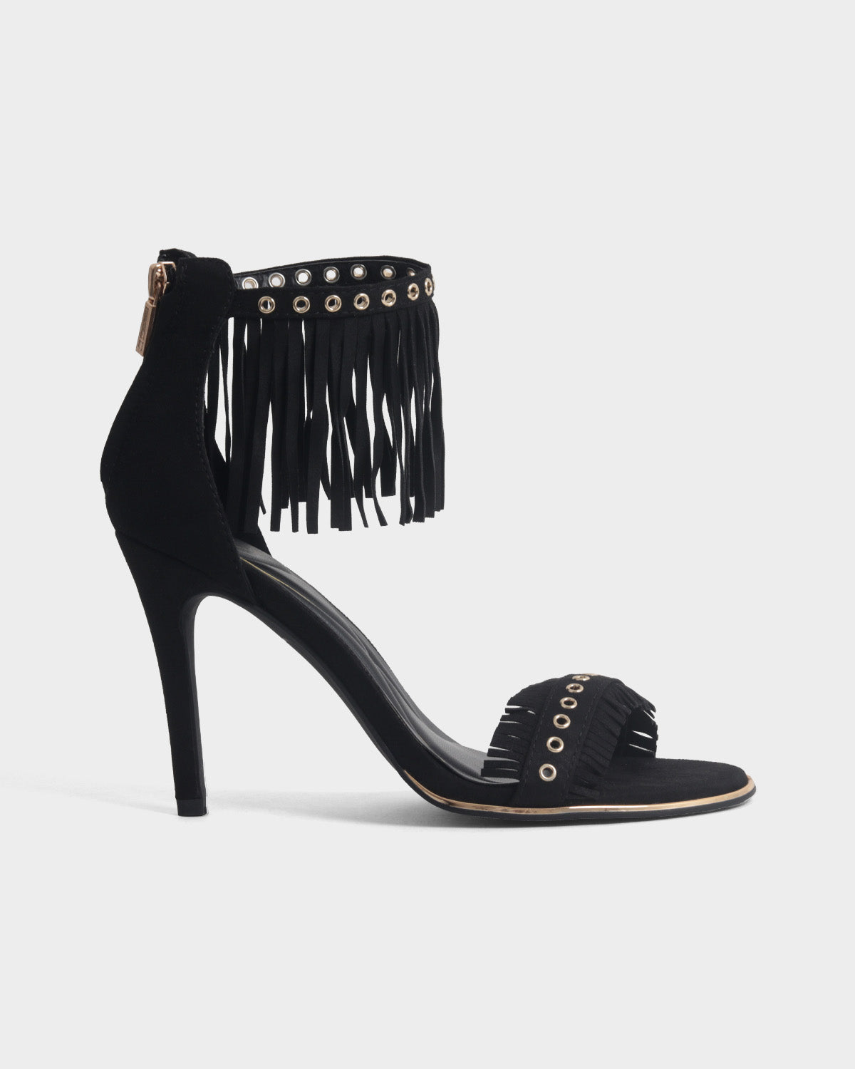 Sandalias de tacón para mujer loretta fringe sandal