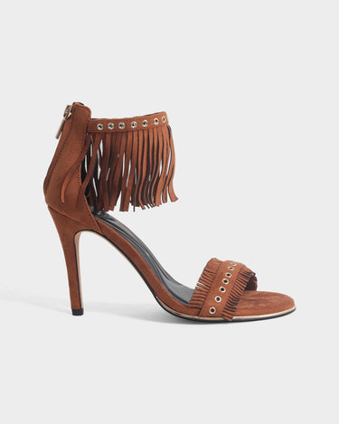 Sandalias de tacón para mujer loretta fringe sandal
