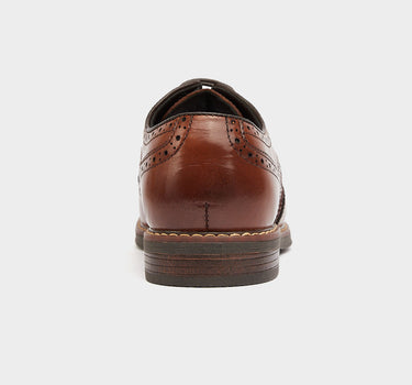 Zapatos de vestir de cuero para hombre austin wingtip lace up