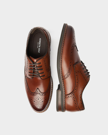 Zapatos de vestir de cuero para hombre austin wingtip lace up