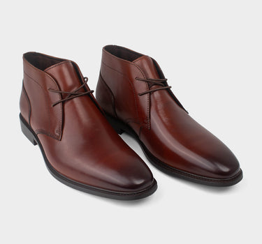 Botas de cuero para hombre charles lace up
