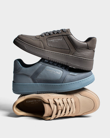 Zapatillas de cuero para hombre dual path sneaker