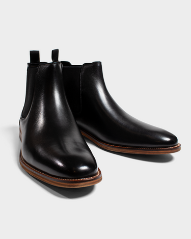 Botas de cuero para hombre trevor chelsea boot