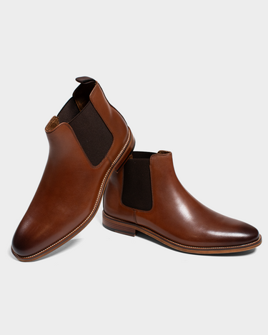 Botas de cuero para hombre trevor chelsea boot