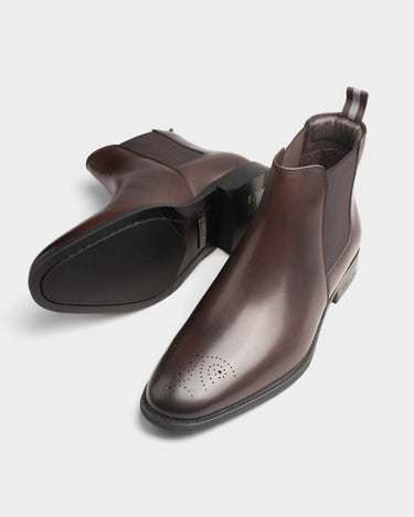 Botas de cuero para hombre ashford chelsea