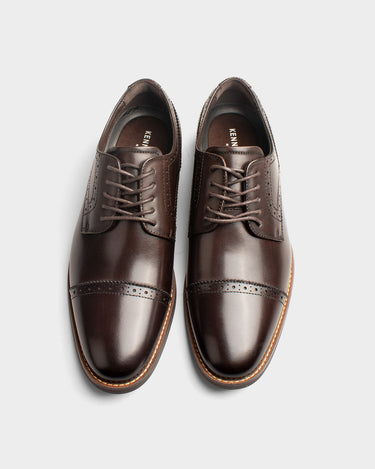 Zapatos de vestir de cuero para hombre carslie toe cap