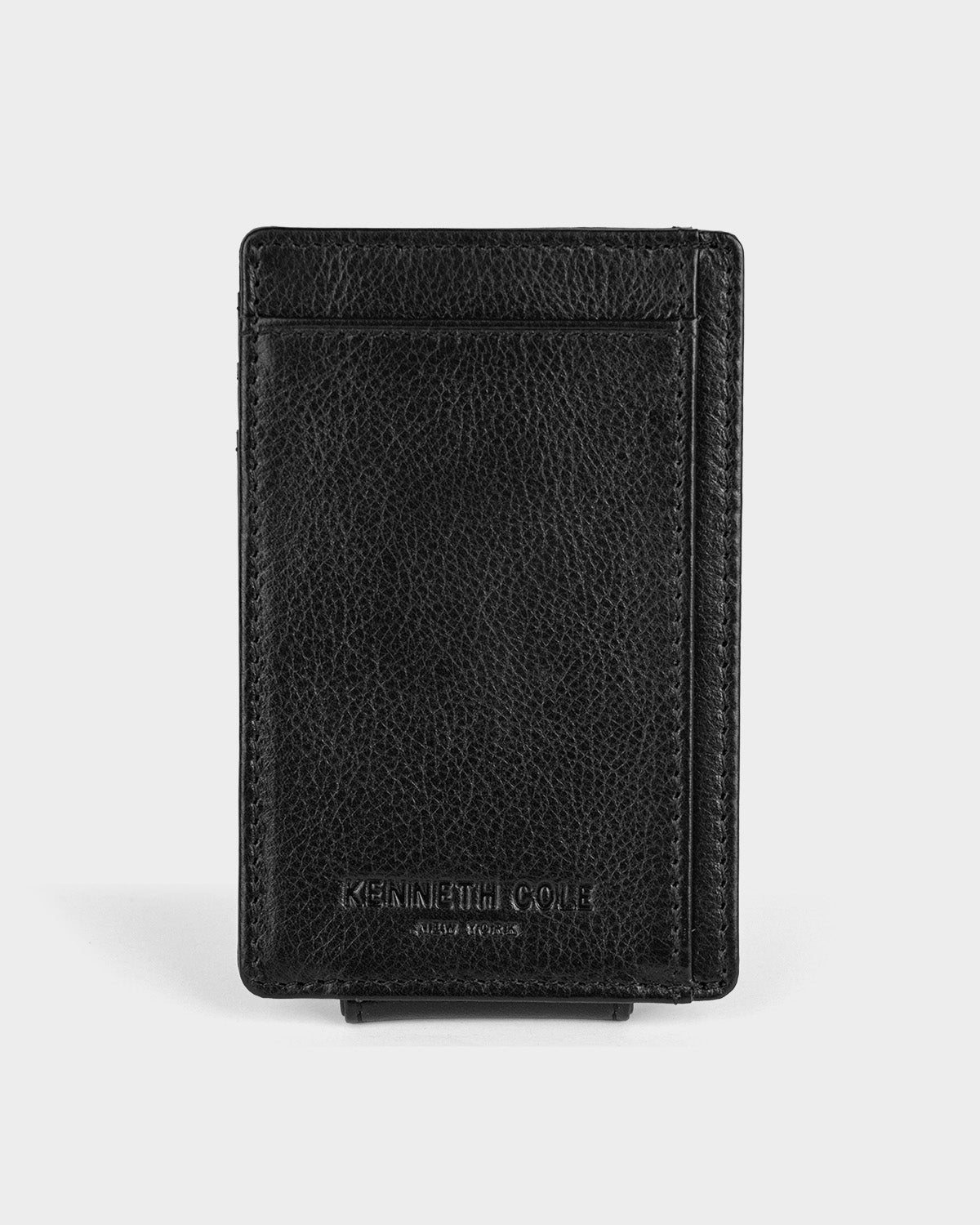 Tarjetero de cuero para hombre classy clip