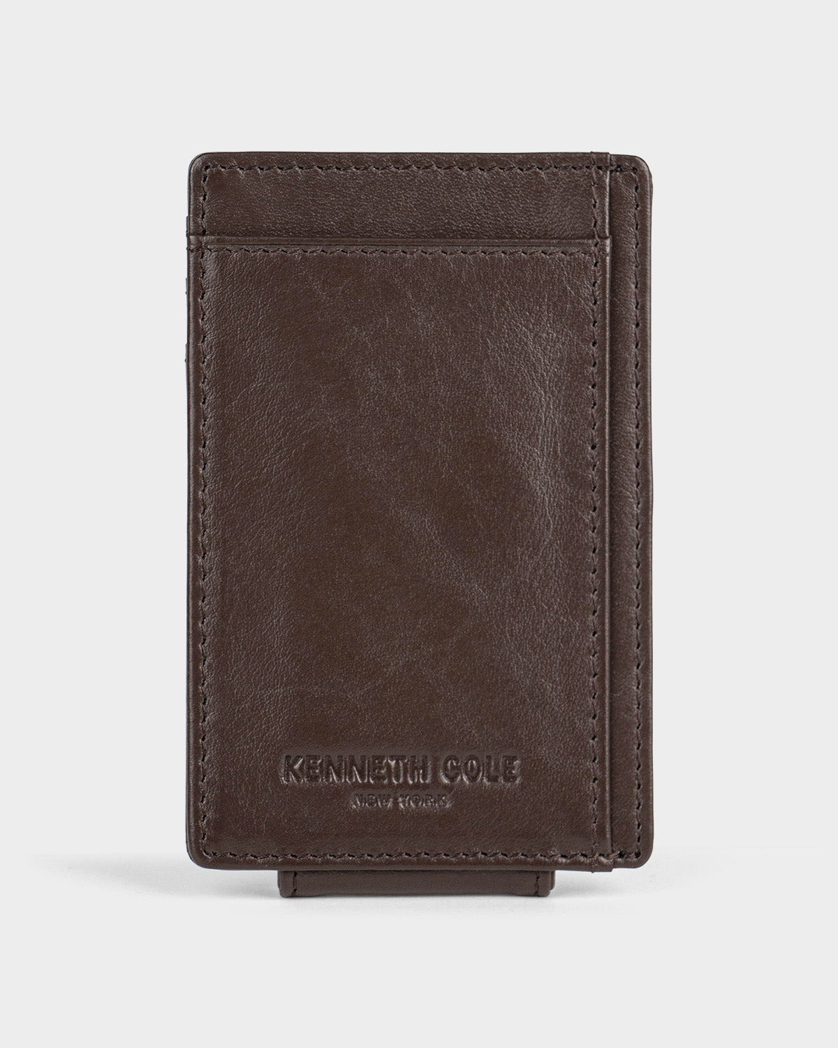 Tarjetero de cuero para hombre classy clip