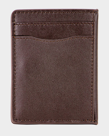 Tarjetero de cuero para hombre