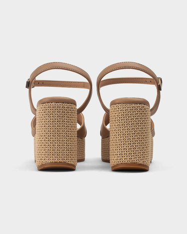 Plataformas para mujer card ankle strap wedge
