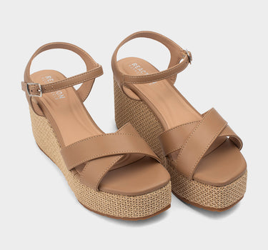 Plataformas para mujer card ankle strap wedge