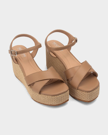 Plataformas para mujer card ankle strap wedge