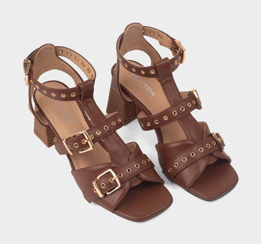 Sandalias de tacón para mujer lyle heel buckle sandal