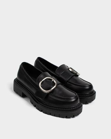 Flats para mujer jordis buckle loafer